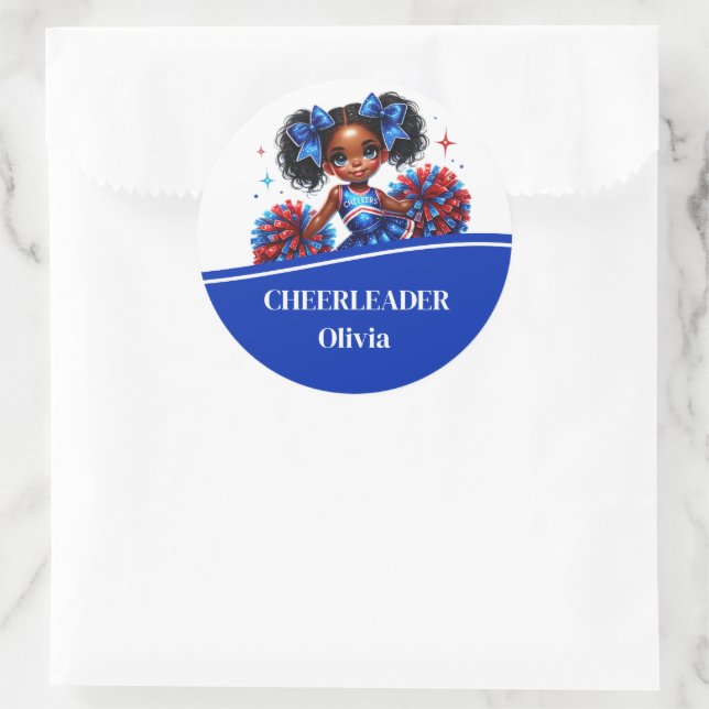 Sticker Rond Pom-pom girl (Sac)