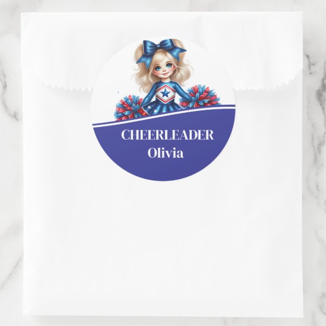 Sticker Rond Pom-pom girl (Sac)