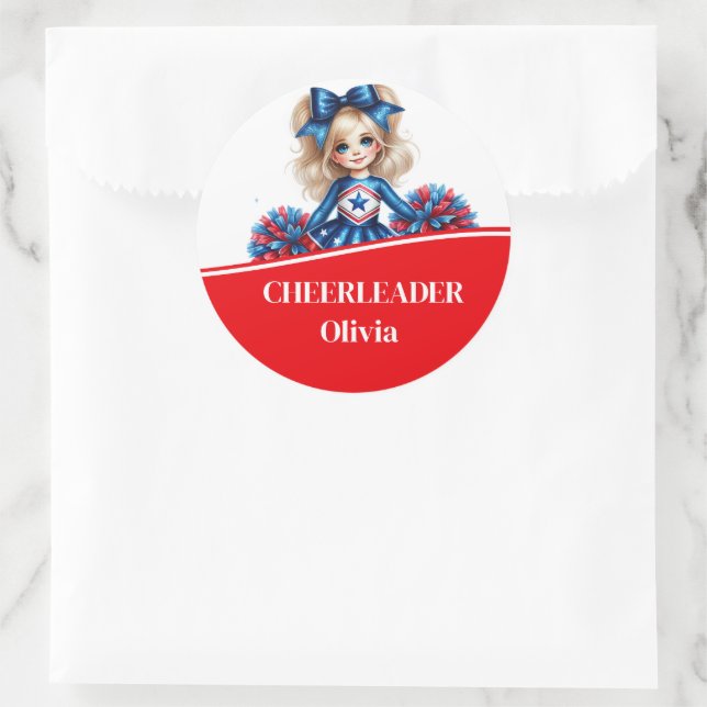 Sticker Rond Pom-pom girl (Sac)