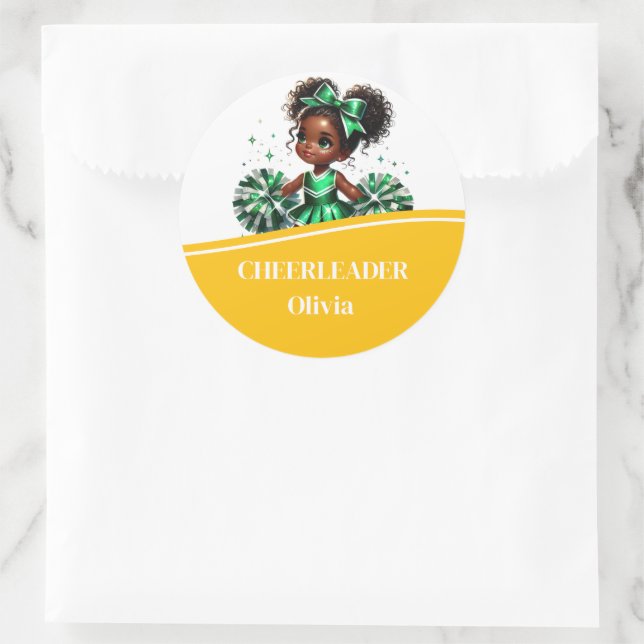 Sticker Rond Pom-pom girl (Sac)
