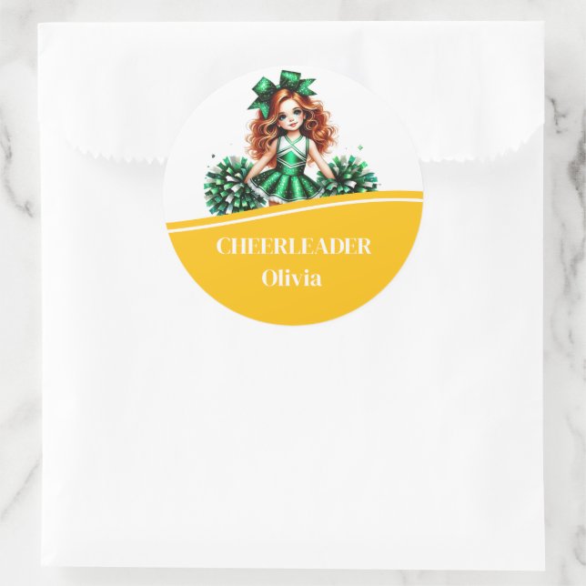 Sticker Rond Pom-pom girl (Sac)