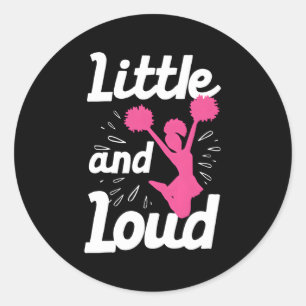 Sticker Rond Pom-pom girl Ns Cheerleader Cheer Gymnaste