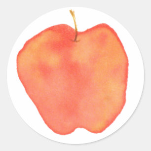 Sticker Rond Pomme