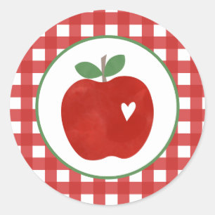 Sticker Rond Pomme de nos yeux premier anniversaire Plaques de 