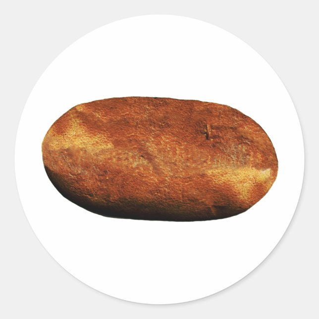Sticker Rond Pomme de terre chaude (Devant)