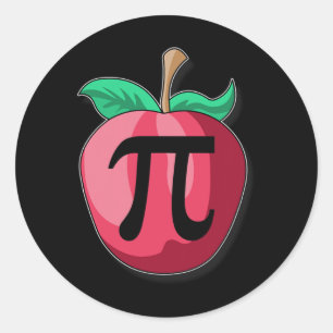 Sticker Rond Pomme Pi Funny Enseignant Math Thanksgiving Jour G