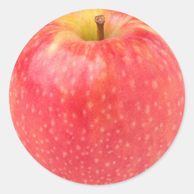 Sticker Rond Pomme rouge (Devant)