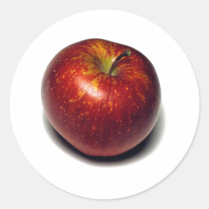 Sticker Rond Pomme rouge