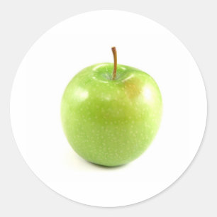 Sticker Rond Pomme verte