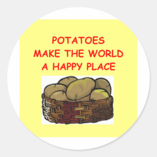 Sticker Rond pommes de terre de pomme de terre