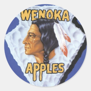 Sticker Rond Pommes Wenoka
