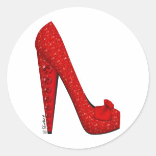 Sticker Rond Pompe de rubis de Dorothy
