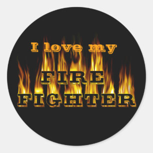 Sticker Rond Pompier