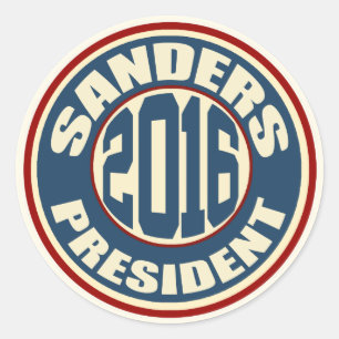 Sticker Rond Ponceuses de Bernie pour le président en 2016
