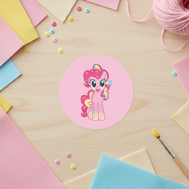 Sticker Rond Poney (Créateur téléchargé)