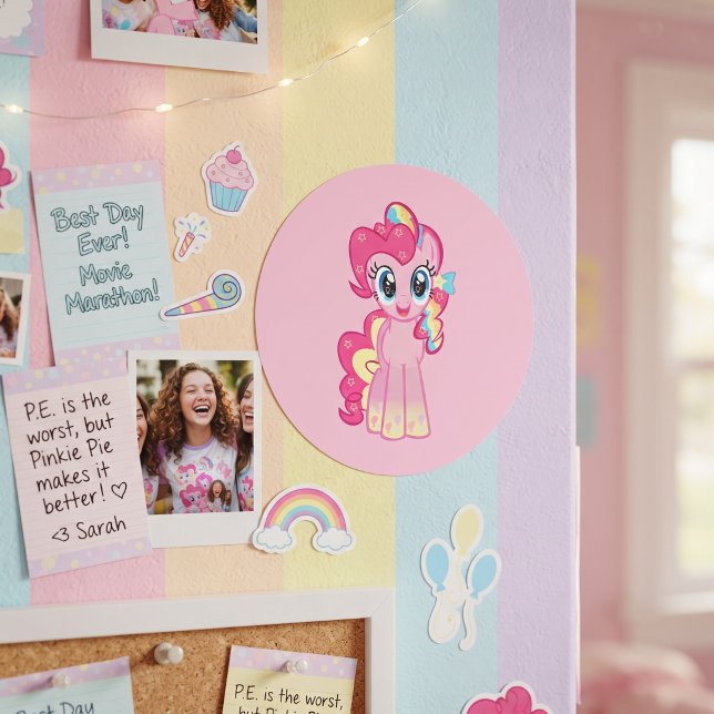 Sticker Rond Poney (Créateur téléchargé)