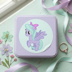 Sticker Rond Poney