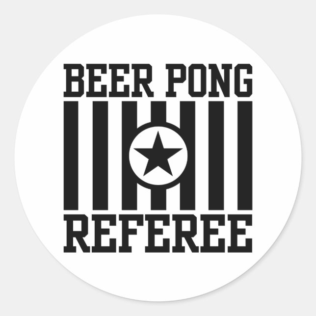 Sticker Rond Pong de bière (Devant)