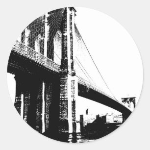 Sticker Rond Pont Brooklyn
