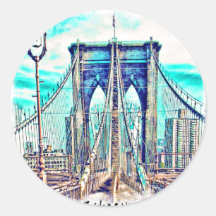 Sticker Rond Pont Brooklyn