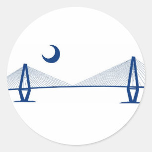 Sticker Rond Pont Charleston Ravenel