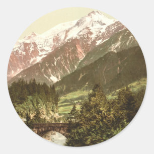 Sticker Rond Pont de St Marie, vallée de Chamonix, France