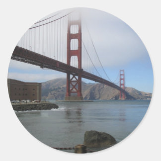 Sticker Rond Pont Golden Gate