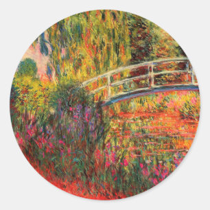 Sticker Rond Pont japonais   CLAUDE MONET
