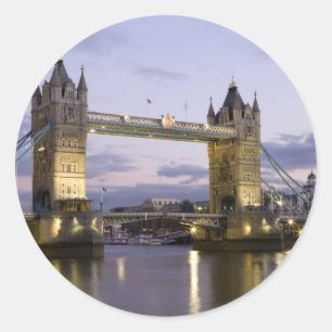 Sticker Rond Pont la Tamise Londres Angleterre de tour