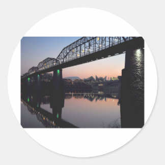 Sticker Rond Pont Sunset