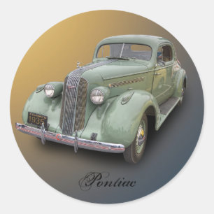 STICKER ROND PONTIAC 1935