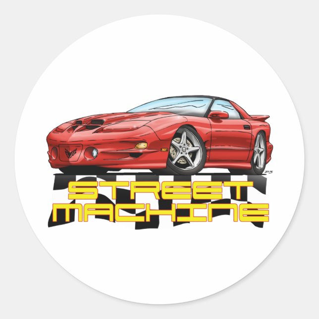 Sticker Rond Pontiac 4e Gen Trans Am (Devant)