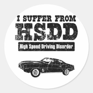 Sticker Rond Pontiac Firebird 1969