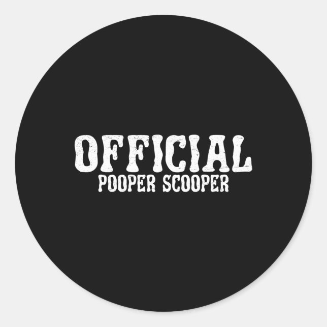 Sticker Rond Pooper officiel- (Devant)