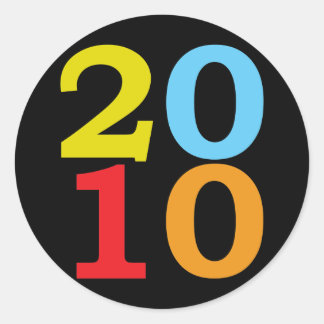 Sticker Rond Pop Art 2010