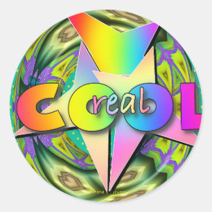 STICKER ROND POP COOL