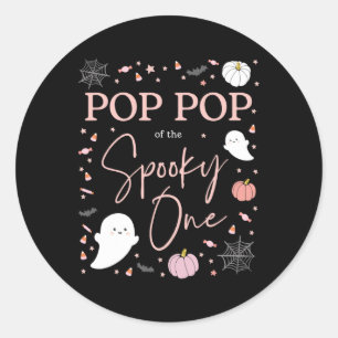 Sticker Rond Pop Pop Du Éffrayant One Girl Premier Anniversaire