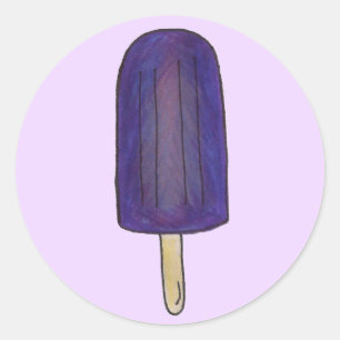 Sticker Rond Pop Popsicle Pop Ice Lolly Sweet Lollies
