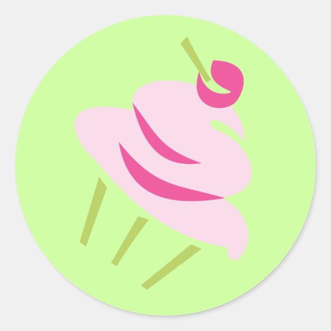 Sticker Rond PoP-Rt CuPcaKe tWo (Devant)