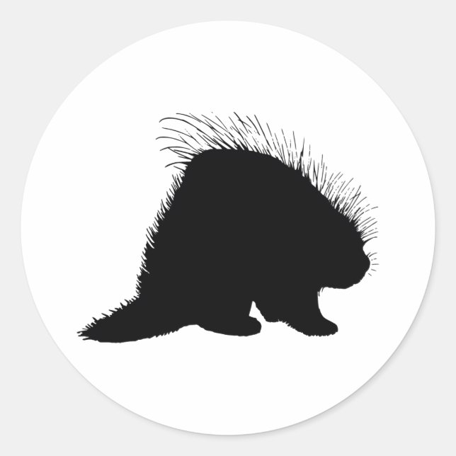 Sticker Rond Porcupine (Devant)