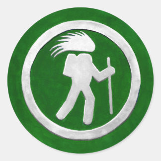 Sticker Rond Porcupine Trail Marker