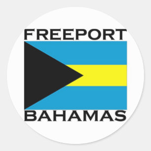 Sticker Rond Port franc, Bahamas