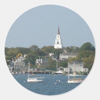 Sticker Rond Port paisible