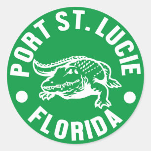Sticker Rond Port St. Lucie, Floride
