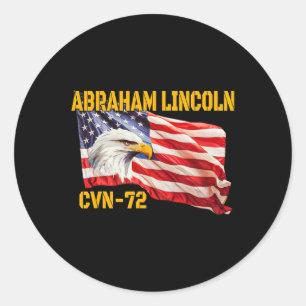 Sticker Rond Porte-avions Abraham Lincoln Cvn-72 Ve