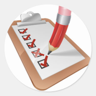 Sticker Rond Porte - bloc d'enquête de bande dessinée avec le