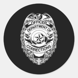 Sticker Rond Porte d'insigne des agents correctionnels
