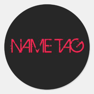 STICKER ROND PORTE-NOM