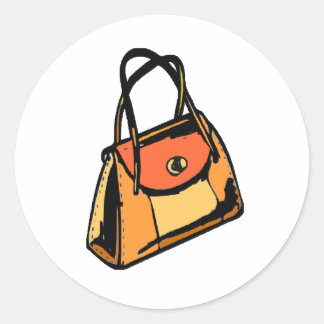 Sticker Rond Porte orange