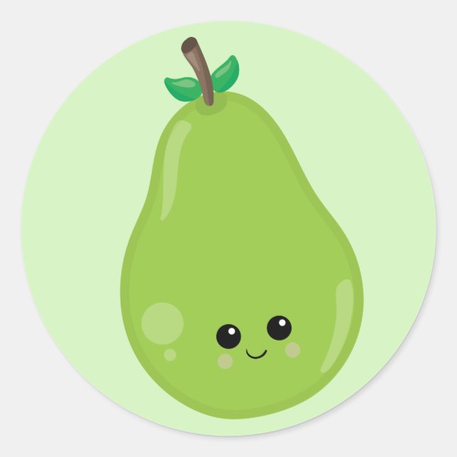 Sticker Rond Porte verte (Devant)